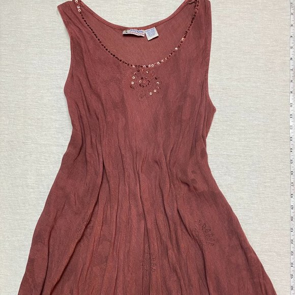 Bohemian, Boho, Hippie, Dress, Just Cruising, Free Size, Rust - Picture 1 of 5